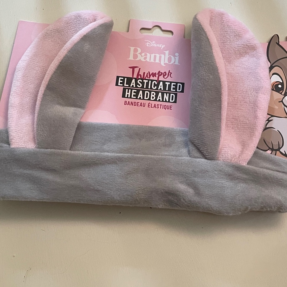 Disney Bambi Thumper Gray and Pink Headband